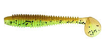 Силіконова приманка на хижу рибу, ZEOX Trigger Fat Tail, довжина 2,7 дюймів, 7шт/уп, колір №201 K