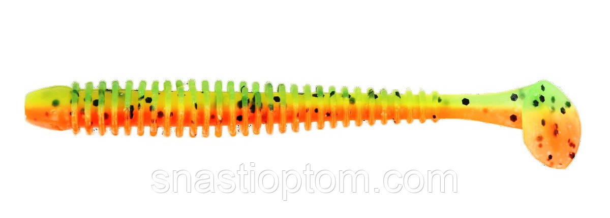 Силіконова приманка на хижу рибу, ZEOX Trigger Shad Tail, довжина 3,4 дюймів, 6шт/уп, колір №202 P