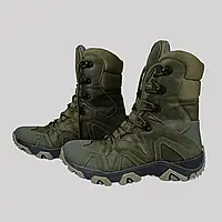Зимние берцы кожаные Oksy Tactical на мембране GORE-TEX ботинки Olive размер 40