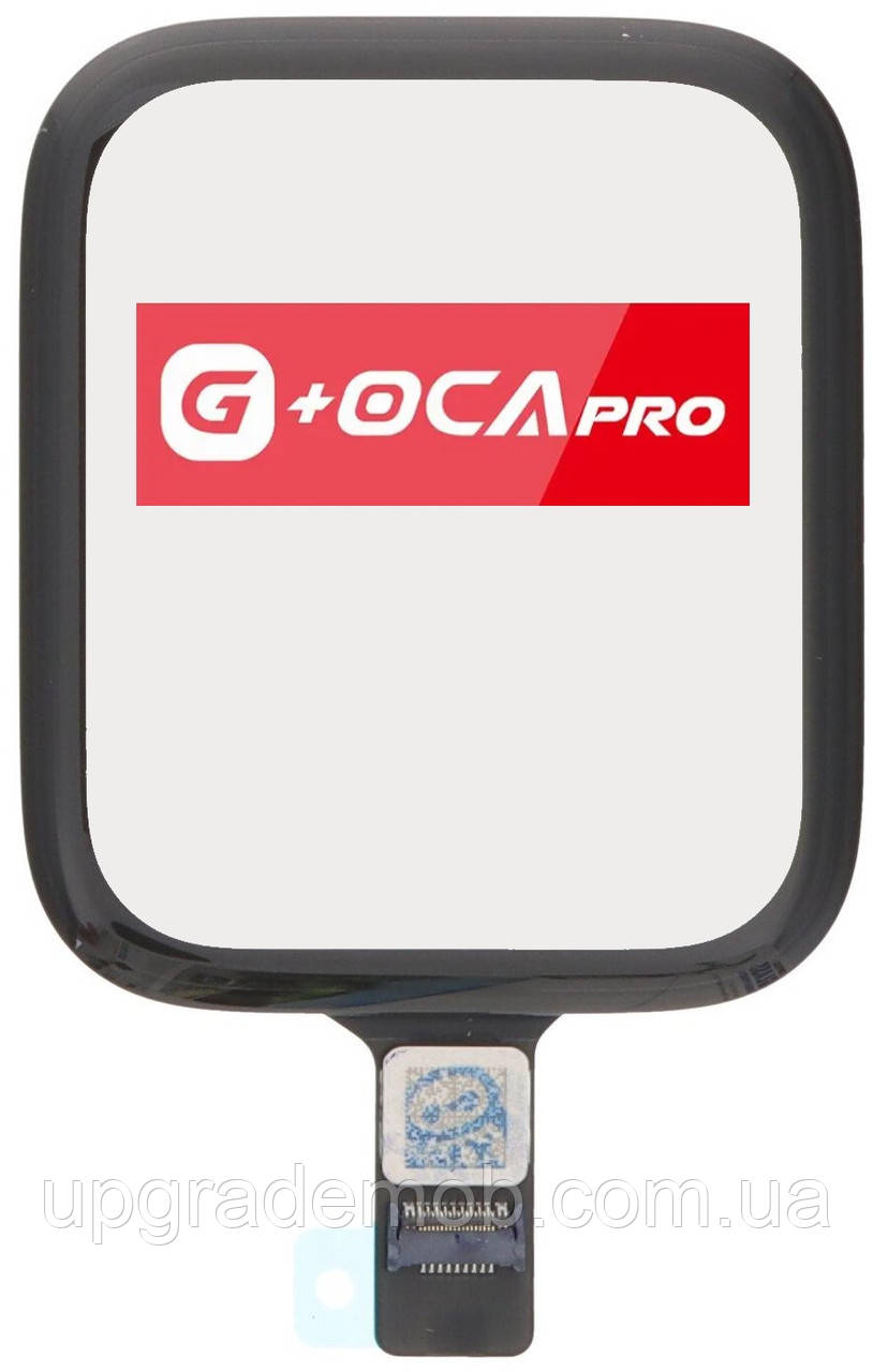 Тачскрин Apple Watch 5 44 mm /Apple Watch SE 44 mm / Apple Watch SE 2022 44 mm чорний з OCA-плівкою оригінал G+OCA PRo, фото 1