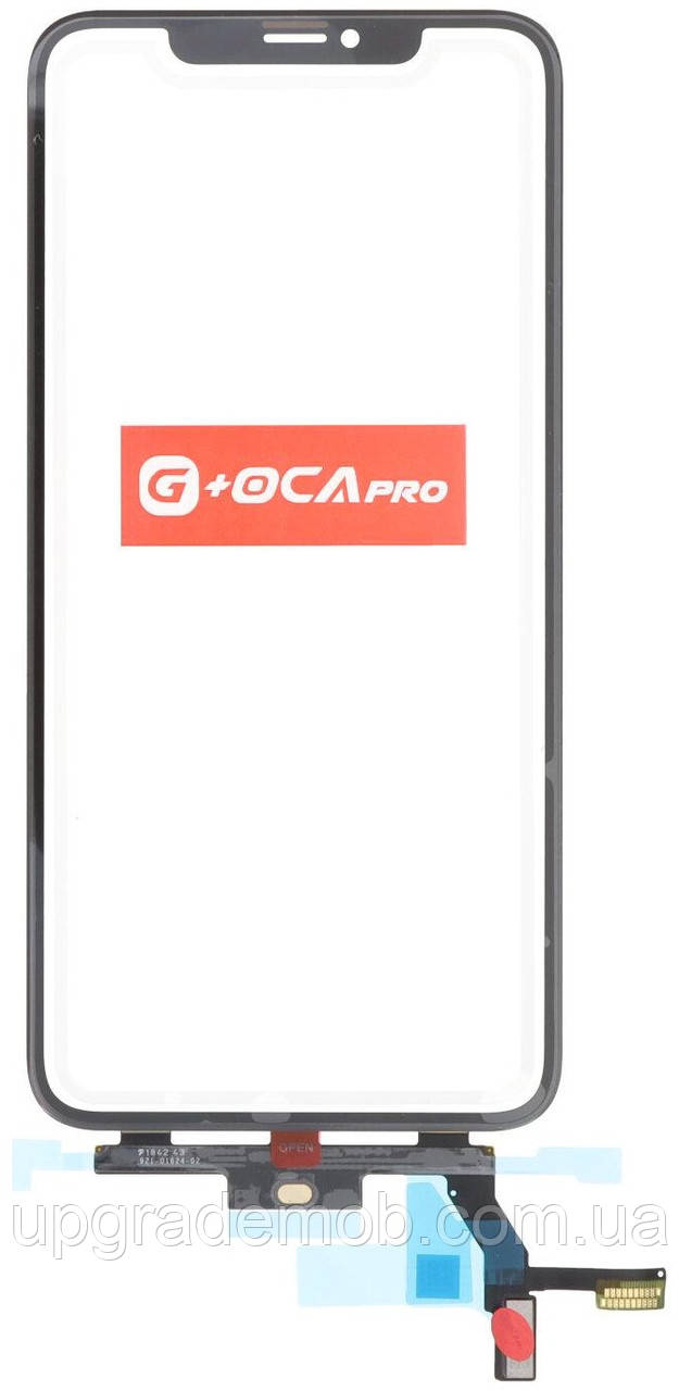 Скло дисплея iPhone XS Max чорне з OCA-плівкою оригінал G+OCA PRo