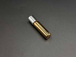 Скляні пляшечки з кулькою. Колір "золото". 50х14мм / 5мл / Скляні пляшечки з кулькою. Колір "золото". 50х14мм / 5мл