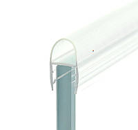 Ущільнювач для скляних дверей душових кабін (ФС07 КЛ) 8 мм.