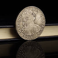 Сувенир монета 8 реалов 1807 год Мексика Карлос 4