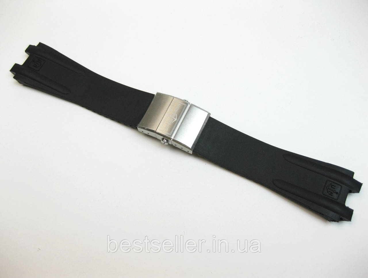 Ремінець ULYSSE NARDIN DIVER 26MM x 20MM BLACK SILVER. ТОП якість AAA