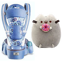 Хипсит Эрго-рюкзак кенгуру переноска и игрушка кот c пончиком Пушин кэт Baby Carrier 6 в 1 20 EV, код: 7516203