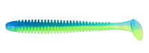 Рибальська силіконова приманка, ZEOX Trigger Shad Tail, довжина 2,9 дюймів, 8шт/уп, колір №205 IAG
