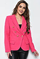 Пиджак женский укороченный малинового цвета 171201T Бесплатная доставка