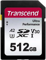 Transcend Карта памяти SD 512GB C10 UHS-I U3 A2 R160/W90MB/s 4K