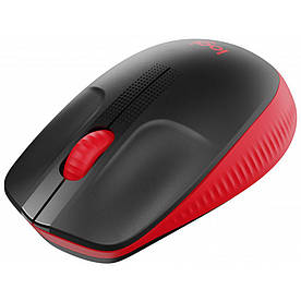 Мишка Logitech M190 Wireless, Full size, Red