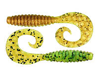 Силиконовая приманка рыбацкая, ZEOX Comma Grub, длина 2,4 дюймов, 10шт/уп, цвет №201 K