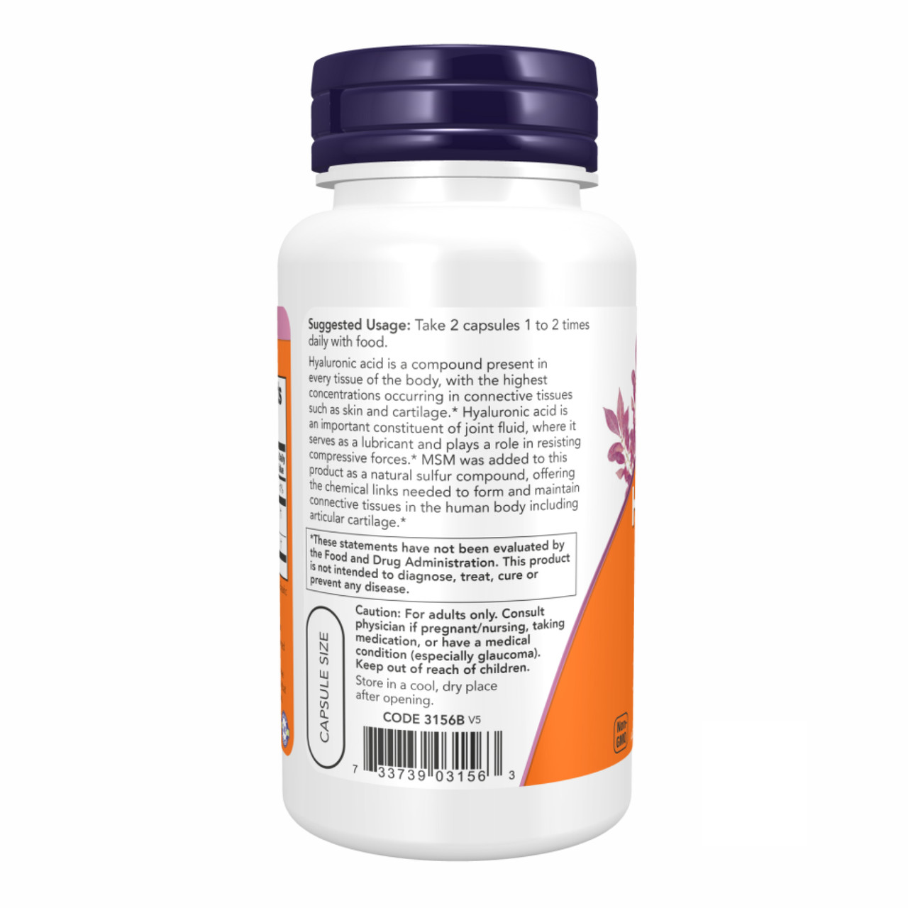 Hyaluronic Acid 50 mg - 60vcaps - фото 3 - id-p2074728981