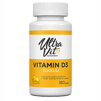 Vitamin D3 2000 IU - 180 softgels