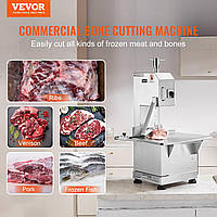 VEVOR Commercial Meat Bone Slicer 2200 W 1000 kg/h Bone Slicer Frozen Meat Bone Slicer 0-180 mm