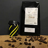 Натуральна зернова кава середнього ступеня обсмажування ароматна кава в зернах від Шефа мікс арабіка робуста 1кг