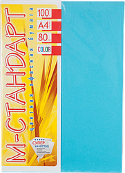 Папір A4 'М-Стандарт' ІНТЕНСИВ 220/AB48 (Agua Blue) 100 л./80 гр.