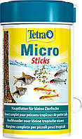 Корм Tetra Micro Sticks для мелких аквариумных рыбок микропалочки 100 мл l