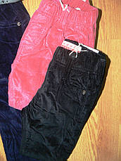 Вельветові штани для дівчаток на флісі, Seagull 98 зріст., фото 2