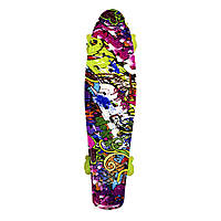 Пенні борд Bambi з інноваційними PU колесами "Square Wheels" і світловими ефектами, 56 см