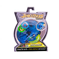 Машинка трансформер Screechers Wild! Джейхок синій, яструб з двома дисками