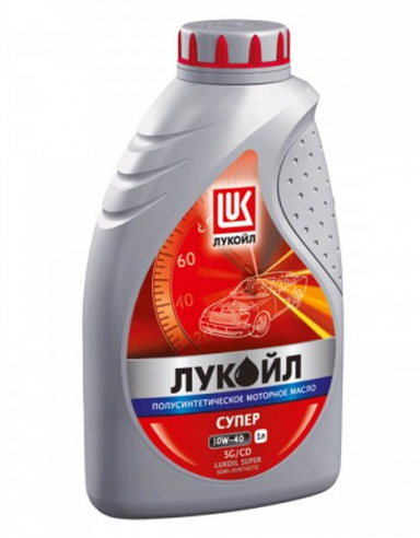 Моторное масло LUKOIL 10W-40 SUPER 1L ( Лукойл Супер 10W40 ) полусинтетика - фото 1 - id-p375017585