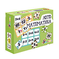 Развивающая настольная игра "Лото математика" 2149-UM 48 фишек