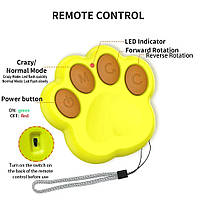 Інтерактивна USB іграшка для собак м'ячик на пульті управління AUTO PET TOY BALL помаранчевий 8 см, фото 4