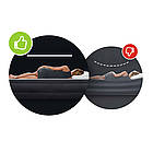 Односпальне надувне велюрове ліжко 191x99x25 см з вбудованим насосом та підголовником Intex 64146 Чорний, фото 9