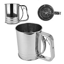 Кружка-сито для борошна D9,5см висота 13см