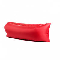 Диван надувний із подушкою лежак крісло 150х70 см подушка 70х30 см UKC AIR Sofa 4 червоний