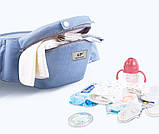 Хіпсит, Ерго-рюкзак, кенгуру-переноска Baby Carrier 6 в 1 Блакитний (n-891), фото 5