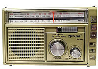 Радиоприемник портативный GOLON RX-382 3W MP3 USB/SD фонарь золотистый