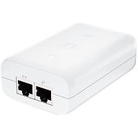 Зовнішній адаптер PoE-інжектор Ubiquiti Gigabit PoE U-POE-AT 24Вт RJ45 White