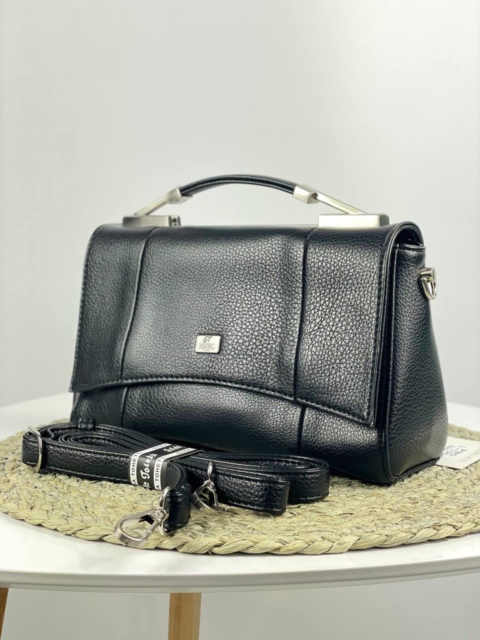 Жіноча сумка ділова на плече італійського бренду GildaTohetti, сумочка офісна з еко шкіри.