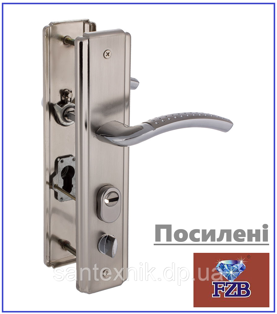 Посиленні Ручки на китайські двері FZB-15-147-01L з накладками стандарт (Ліві)