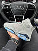 Чоловічі кросівки Nike Air Jordan Retro 6 Gray Sky (Сірі) Взуття Найк Аір Джордан 6 Ретро високі  замшеві демісезон, фото 4