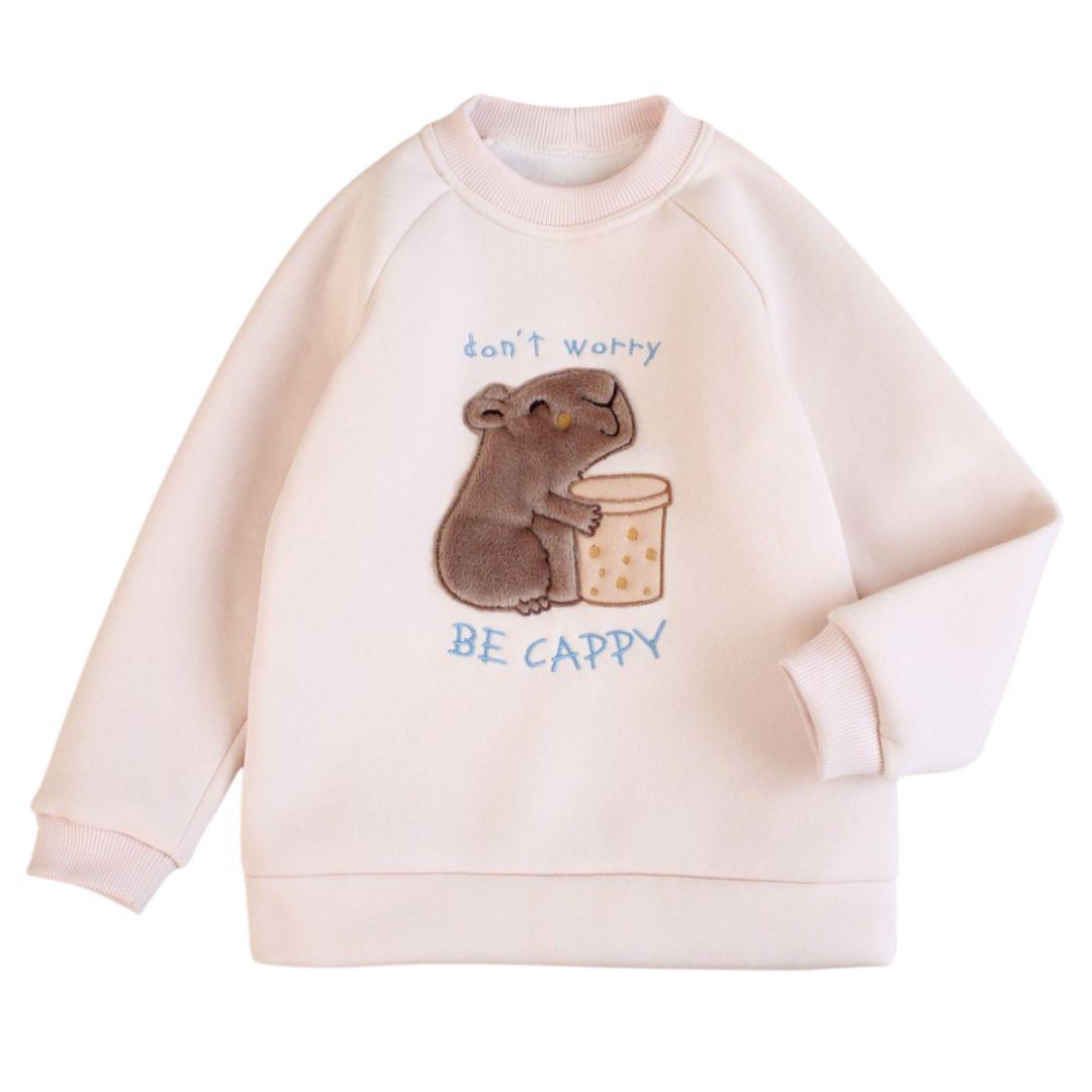 Дитячий світшот з аплікацією Капібара Be cappy