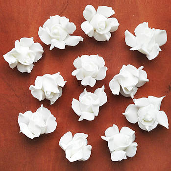 Троянди білі (3,5 см, 12 шт) 14-133