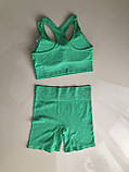 Комплект із топа і шортів в рубчик, фото 3