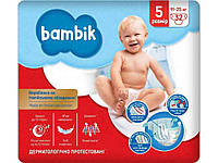 Подгузники детские №5 32шт детские medium junior (11-25 кг) ТМ Bambik OS