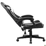 Гральне ігрове крісло VR Racer Dexter Djaks Чорно-білий, ТМ Амф, фото 5