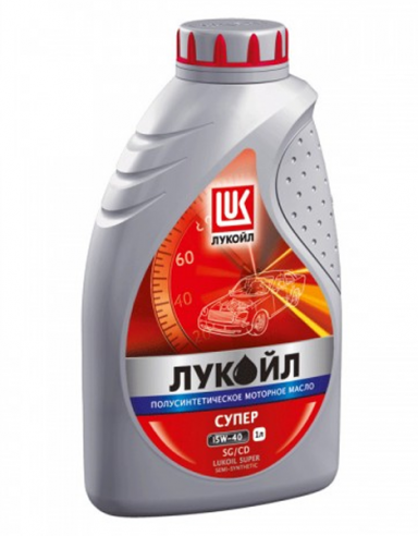 Моторна олива LUKOIL 15W-40 SUPER 1L ( Лукойл Супер 15W40) мінеральна