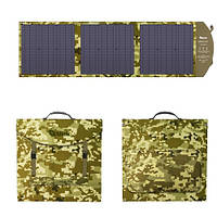 Портативний розкладний зарядний пристрій ALTEK ALT-120 Military складана сонячна панель