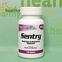 Мультивитаминная и мультиминеральная добавка для женщин, 21st Century, Sentry, 120 таблеток