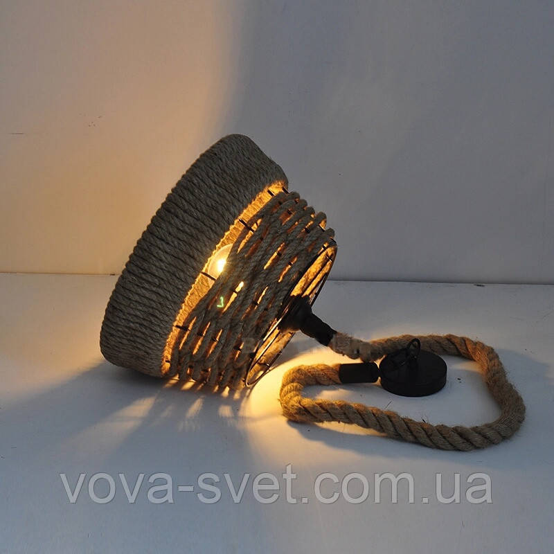 Светильник потолочный подвесной [ Rope dome - I ] (верёвки) - фото 6 - id-p375035367