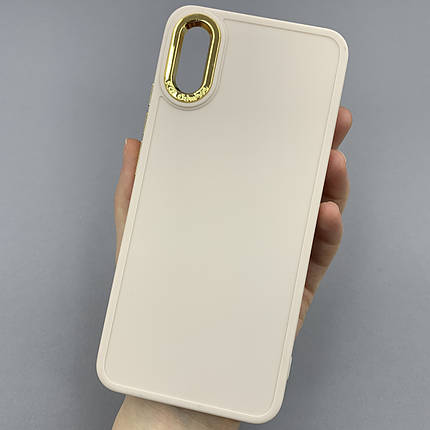 Чохол для Xiaomi Redmi 9A матовий чохол з окантовкою на телефон сеомі редмі 9а бежевий o9l, фото 1