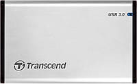 Карман внешний для HDD/SSD 2.5" SATA Transcend StoreJet 25S3 USB 3.0 silver (TS0GSJ25S3)