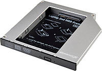 Адаптер Grand-X HDC-25N (12.7mm) для під'єднання SSD/HDD 2.5" у відсік приводу ноутбука SATA/mSATA