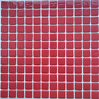Мозаїка зі скла AquaMo MK25121 Red 25x25x4 (317x317) мм глянсова на сітці