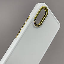 Чохол для Xiaomi Redmi 9A матовий чохол з окантовкою на телефон сяомі редмі 9а білий o9l, фото 4